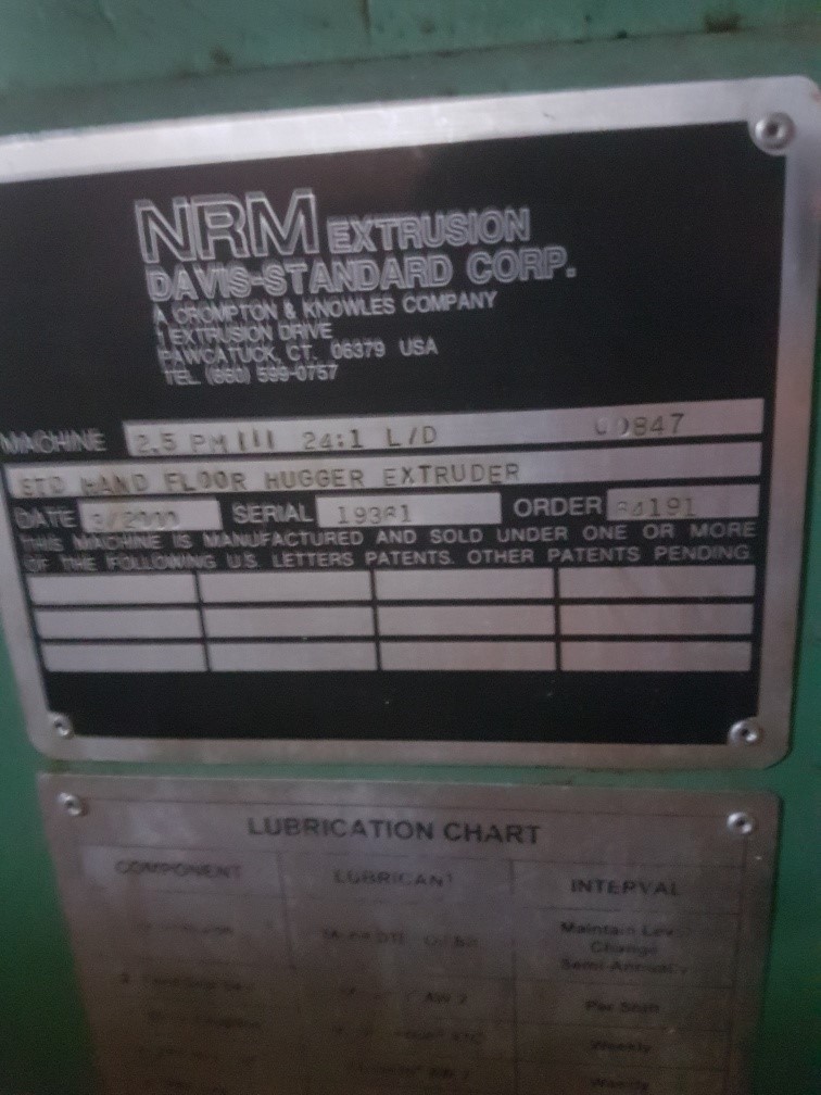 NRM Davis 2.5PMIII, Machine ID:9182