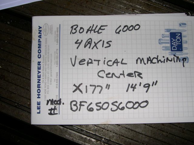 Bohle BF650 S6000, Machine ID: 4228