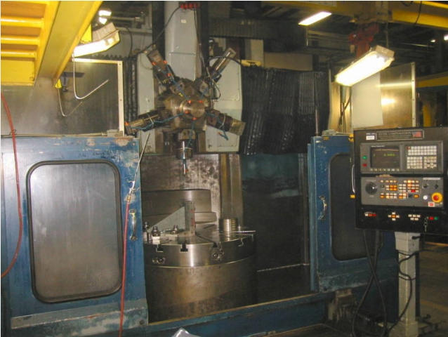 Bullard 46 inch Dyn-Au-Tape CNC VTL, Machine ID: 5189