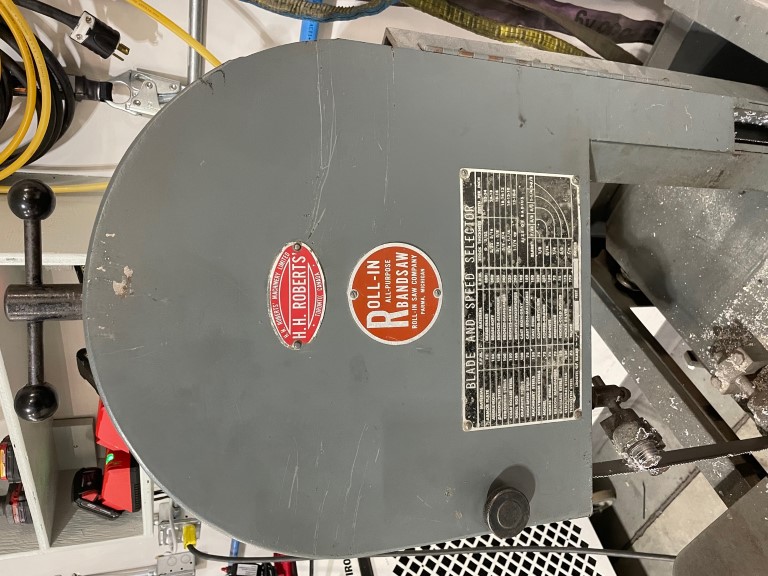 Roll-In EF1459 Vertical Band Saw, Machine ID: 8665